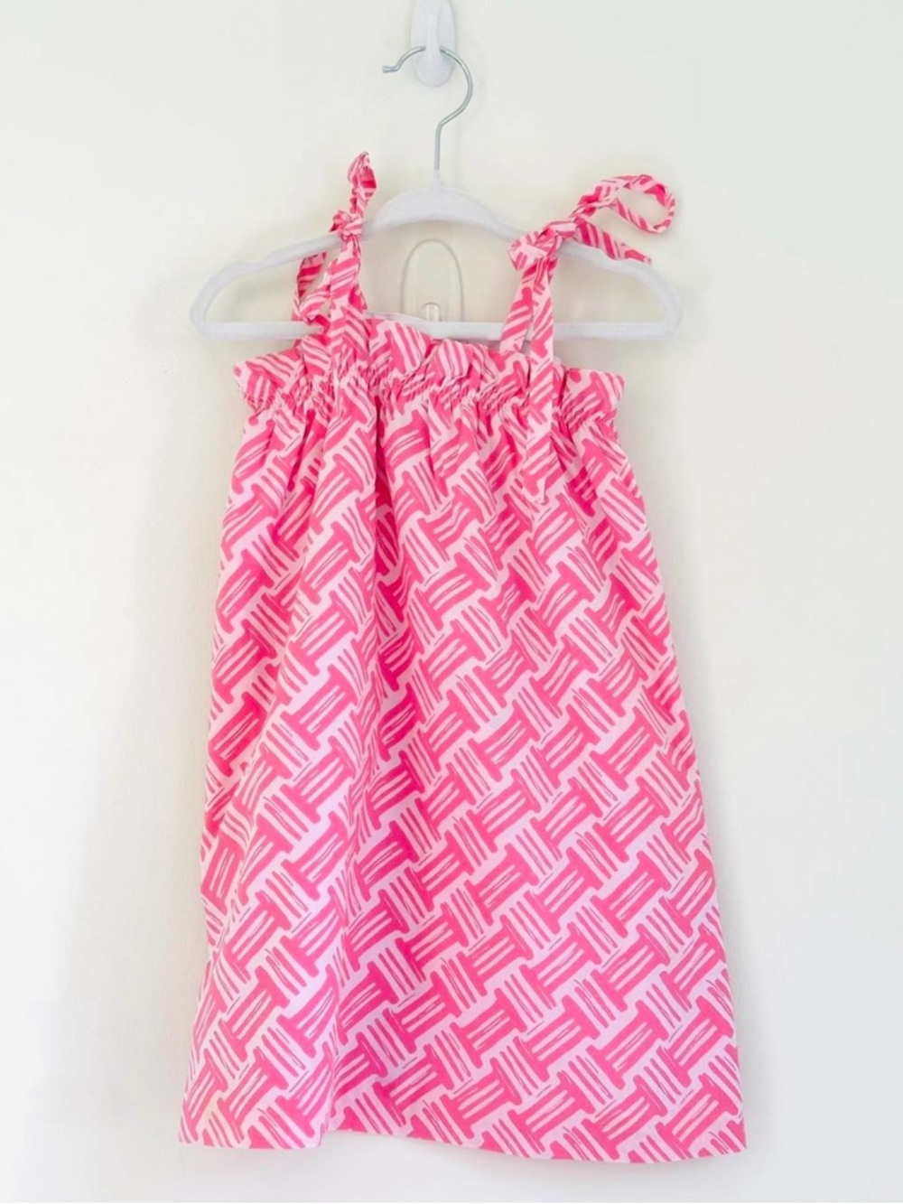 The Beaufort Bonnet Company Pink Tie-Shoulder Sundress